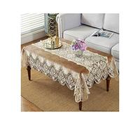 HUALEMEI Suave Terciopelo Dorado Mantel,Navidad Acción De Gracias Ropa De Mesa,Polvo-Prueba Arruga-Resistente Cubierta De Mesa-Marrón 120x120cm(47x47inch)