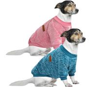 HuaLiSiJi 4XL Jersey Perro Grande Sudadera para Perro Grande Ropa para Perros Grandes,Cálido y Ligero, Textura Suave, Fácil de Poner y Quitar y Color Brillante (4XL, Ros Azul)