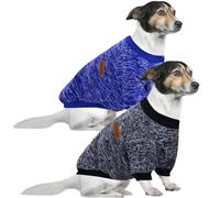 HuaLiSiJi 5XL Jersey Perro Grande Sudadera para Perro Grande Ropa para Perros Grandes,Cálido y Ligero, Textura Suave, Fácil de Poner y Quitar y Color Brillante (5XL, Azul Oscuro+Azul Marino)