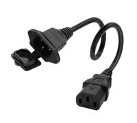 HuaLiSiJi C13 C14 Extension Cable Alimentacion C13 C14 IEC Splitter C14 a C13 10A 250V para Ordenador, Monitor, Impresora, UPS, Servidores (2m)