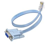 HuaLiSiJi Cable de Consola DB9 a RJ45 Rollover DB9 Hembra a RJ45 Macho Compatible Cisco Routers y Conmutadores (1.5 m)