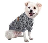 HuaLiSiJi Dog Hoodie Jerséis Perro Pequeño Sudadera para Perros, Es un Tejido Bastante Cómodo, Suave y Cálido para el Animal y Fácil de Poner (X-Large, Gris)