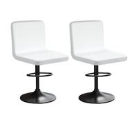 HuaLiSiJi Funda Terciopelo para Taburete de Bar Funda de Silla Taburete de Barra Fundas Elásticas para Sillas, Tela de Lujo, Textura Suave, Resistente a Las Arrugas, Lavable (2, Blanco)