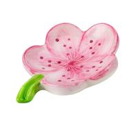 HuaLiSiJi Jabonera Cerámica Jaboneras para Baño Cerámica,Uso Sostenible de La Caja de Jabón, Adecuado para Todos Los Tamaños Comunes de Jabón Sólido (Rosa)