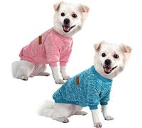 HuaLiSiJi Jersey para Perros Pequeños Sudadera Perro Pequeño, Sudadera Perro Elástico Suave Cómodo y Cálido, para Cachorro y Perros Pequeños(Ros Azul,S)