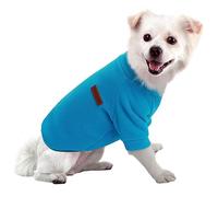 HuaLiSiJi Jersey Perro Pequeño Sudadera Perro Pequeño Ropa Perro Bulldog Frances Jersey Perro Salchicha, Suave y Calentito, Elasticidad y Fácil de Usar, Colores Brillantes (S Azul