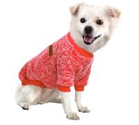 HuaLiSiJi Jersey Perro Pequeño Sudaderas para Perros Jersey Chihuahua Jersey Gato, Es un Tejido Bastante Cómodo, Suave y Cálido para el Animal y Fácil de Poner (Large,Rojo)