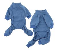 HuaLiSiJi Pijama Perro Pequeño Pijama para Perros, Elástico y Fuerte, Fácil de Usar y Quitar, Adecuado para Perros Pequeños y Medianos (Azul Neblina, Medium)