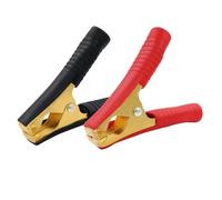 HuaLiSiJi Pinzas de Bateria Pequeñas 100A 8.5cm Pinzas para Coche Bateria,Material de Cobre Puro con Fundas Aislantes,para Automóviles,Camiones,Barcos (2 Piezas)