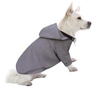 HuaLiSiJi Sudadera Con Capucha para Perros Pequeños, Jersey Cálido y Ligero, Textura Suave, Fácil de Usar, Color Brillante (Small, Gris)