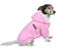 HuaLiSiJi Sudaderas Perros Pequeños Dog Hoodie Fleece Jumper Ropa Perro Pequeño,Cálido y Ligero, Textura Suave, Fácil de Usar y Color Brillante (3XL, Rosa)
