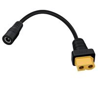 HuaLiSiJi XT60 a DC5.5x2.1mm XT60 Hembra to DC 5521 Macho Conector para la Fuente de Alimentación de Monitoreo FPV de Fatshark Skyzone, Soldadura TS100, Células Solares (DC Hembra)