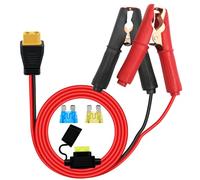 HuaLiSiJi XT60 Cable a Pinzas Coche 12V 24V Pinzas Cocodrilo XT60 con Fusibles 20A 14AWG para Centrales Eléctricas Portátiles, Herramientas Eléctricas (3 m)