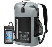 Hualonger Mochila impermeable 20L/30L/40L - Bolsa con cierre superior enrollable - Mochila de senderismo - Bolsa seca flotante ligera y duradera con funda impermeable IPX8 para teléfono