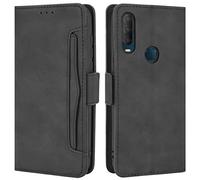 HualuBro Funda para Alcatel 3L 2020, Alcatel 1V 2020, Alcatel 1S 2020, Funda de piel con tapa magnética con tapa y tarjetero para Alcatel 3L 2020, compatible con Alcatel 3L 2020 Alcatel 1V 2020