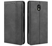 HualuBro Funda para LG K30 2019, Carcasa de Protectora Cuero PU Billetera Cartera Plegable Funda [Ranuras de Tarjeta] Flip Cover para LG K30 2019 Case (Negro)