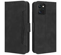 HualuBro Funda Umidigi F3 5G, Funda Libro de Cuero PU con Ranura para Tarjetas Tapa Flip Case Cover Magnético Billetera Carcasa para Umidigi F3 5G 4G / F3 SE / F3S Funda, Negro