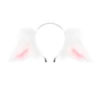 Huamengyuan Diadema para orejas de animales, pinzas para el pelo con orejas de zorro/gato accesorios para el cabello Orejas de gato lobo zorro para disfraces de Halloween y Navidad para adultos