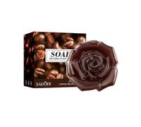 Huamengyuan Jabón de granos de café, jabón natural como gel de ducha sólido y champú sólido, orgánico, natural, vegano, tradicional, hecho a mano, anticaspa, pérdida de cabello sin productos químicos