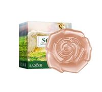Huamengyuan Jabón de leche de cabra, jabón natural como gel de ducha sólido y champú sólido, orgánico, natural, vegano, tradicional, hecho a mano, anticaspa, pérdida de cabello sin productos químicos