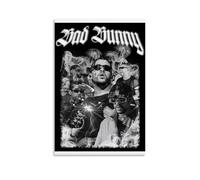 HUAMINGUKYYDS Póster de Bad Bunny, estética de habitación, pintura al óleo en lienzo, álbum o película, póster para colgar