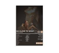 HUAMINGUKYYDS Póster de Tate McRae So Close to What (de lujo), estética de habitación, pintura al óleo en lienzo, álbum o película, póster para colgar