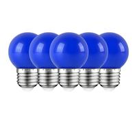 HUAMu 5X E27 Bombilla Color LED 2.5W Bombilla Azul 200LM Equivalente a Halógenas 20W Lámpara de decoración AC220V-240V