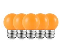 HUAMu 5X E27 Bombilla Color LED 2.5W Bombilla Naranja 200LM Equivalente a Halógenas 20W Lámpara de decoración AC220V-240V