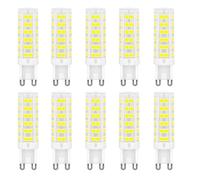 Huamu G9 Led Bombillas, Base Cerámica, 7W (Eequivalente 70W bombillas Halógenas), 400Lm, Luz Del Día 6000K, Casquillo G9, G9 Bombillas Para Iluminación Doméstica, Pack De 10..