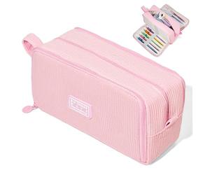 HuaMuDM Estuche Escolar,Estuche de lápices de Gran Capacidad,22.5 x 8 x 12 cm,Estuche para lápices con 3 Compartimentos,Escuela,Suministros de Oficina
