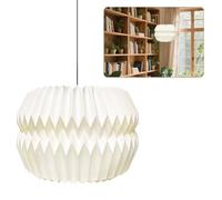 HuaMuDM Pantalla de Papel de Origami,Pantalla para Lámpara de Diseño Origami,Papel Creativo Nórdico,Sala de Estar,Comedor,Dormitorio Decoración (E)