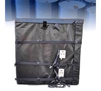 HuanEssentric 1000L Aislamiento Térmico IBC,Manta Térmica IBC,Control Ajustable Temperatura hasta 150°c,Manta IBC con Termostato,para Industrias Petrolera Black