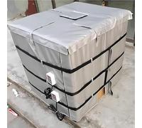 HuanEssentric 1000L Aislamiento Térmico IBC,Manta Térmica IBC,Control Ajustable Temperatura hasta 150°c,Manta IBC con Termostato,para Industrias Petrolera Grey