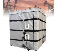 HuanEssentric 1000L Calentador Contenedor IBC,Funda Calefactora IBC,Control AjustableTemperatura hasta 150°c,Manta IBC con Termostato,para Industrias Petrolera,Química Grey