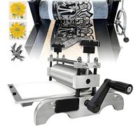 HuanEssentric 31 X 17 Cm Máquina Prensa Grabado Manual con Rodillo Presión Ajustable,Máquina Impresión Y Dibujo para Xilografía,Cobre Y Papel,Equipo Arte DIY Grabado,Calcografía