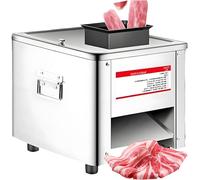 HuanEssentric 850W Máquina Cortadora Carne Escritorio Comercial,Cortadora Fiambre Eléctrica,Cortadora Alimentos Restaurante Acero Inoxidable,para Rebanadas,Tiras Y Cubos 2.5mm