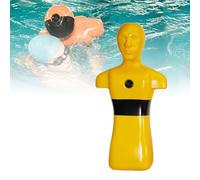 HuanEssentric Maniquí Entrenamiento Rescate Acuático,Simulador Rescate Piscina Alta Resistencia,para Práctica Acuática,Carga Completa 50 Kg,para Adolescentes,Adultos Preparación Emergencias Yellow