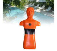 HuanEssentric Maniquí Entrenamiento Rescate Acuático,Simulador Rescate Piscina Alta Resistencia,para Práctica Acuática,Carga Completa 50 Kg,para Preparación Emergencias,Alta Frecuencia Orange