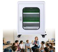 HuanEssentric Smartphone Charging Cabinet,Estación Carga USB para Teléfono Móvil Armario,Armario Seguro Y Elegante para Aula con Puerto Carga para Escuelas,Fábricas,Instituciones 30slots