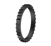 HUANGBONIG 2 anillos de engranaje cóncavo-convexos irregulares simples de Europa y Estados Unidos sin anillo de dedo índice de titanio de viento de género, No.5.