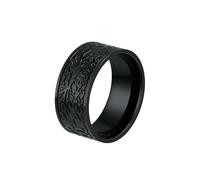 HUANGBONIG 2 anillos de titanio con árbol de la vida es una pulsera retro europea y americana, 11#, Metal