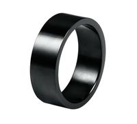 HUANGBONIG 2 anillos simples de acero inoxidable liso de Japón y Corea, US Code no.10, Metal