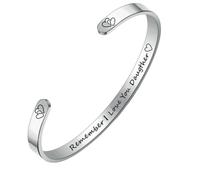 HUANGBONIG 2 pulseras de apertura simple para mujer europea y americana, Metal