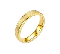 HUANGBONIG 2 unidades: diseño a pequeña escala con una sensación de cielo estrellado y anillo de temperamento mate de titanio, No. 8, Metal