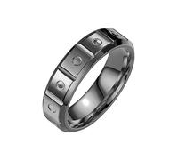 HUANGBONIG 2 unidades: personalidad, creatividad, temperamento y anillo para mujer europea y americana, 13(th), Metal