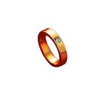 HUANGBONIG 2 unidades: temperamento simple y versátil anillo de cuatro hojas para mujer, No.5., Metal