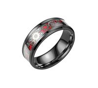 HUANGBONIG Anillo de engranaje de personalidad creativa simple y exquisito para hombre europeo y americano, No.6, Metal