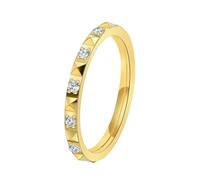 HUANGBONIG Anillo de titanio para mujer de Japón y Corea del Sur, chapado en oro de 18 quilates, joyería exquisita., No. 9