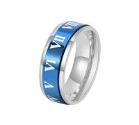 HUANGBONIG Anillo giratorio digital de titanio para estudiantes literarios, 11(th)