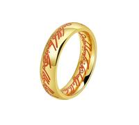 HUANGBONIG Anillo punk luminoso de acero inoxidable con personalidad simple y creativo, 13(th)